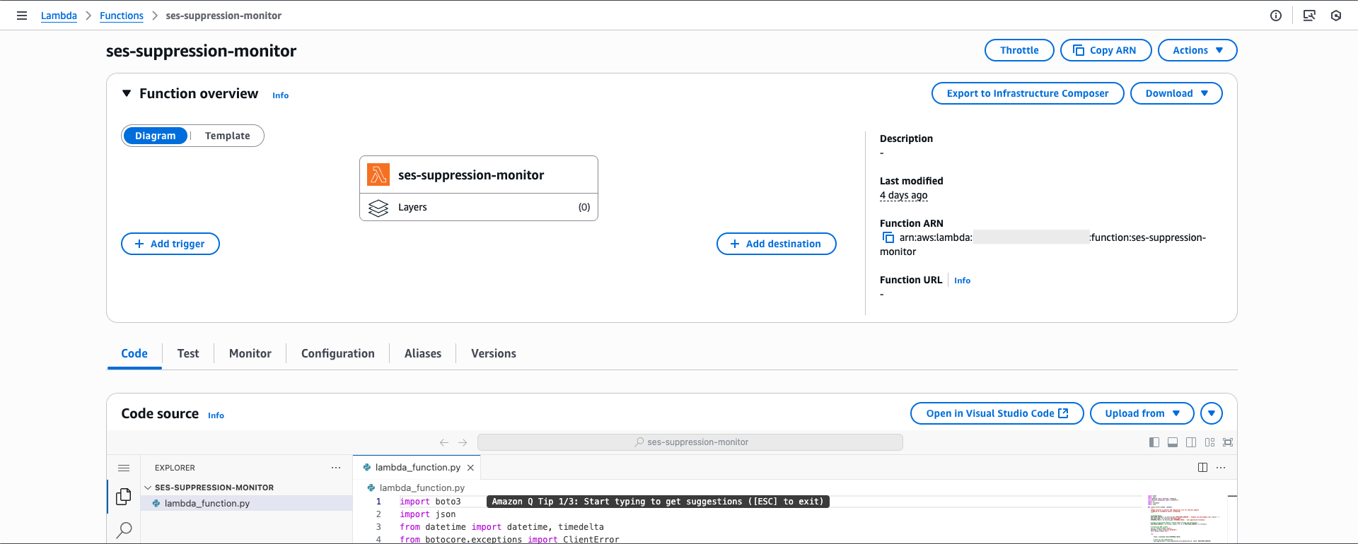 Create Lambda Function
