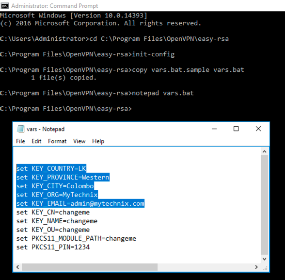 Edit Variables