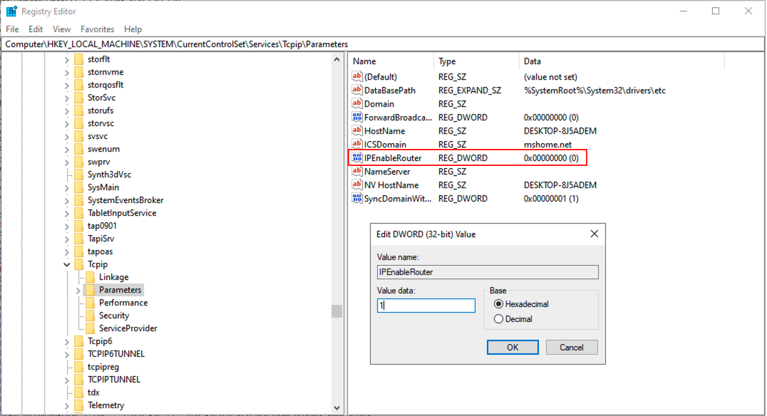 Enable IP Routing