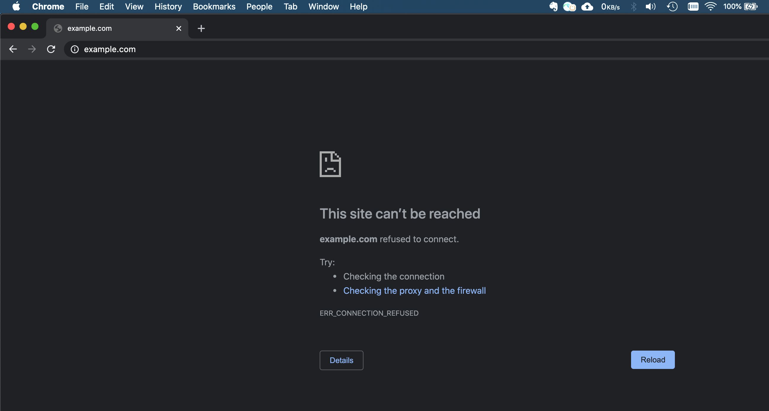 Website Unreachable
