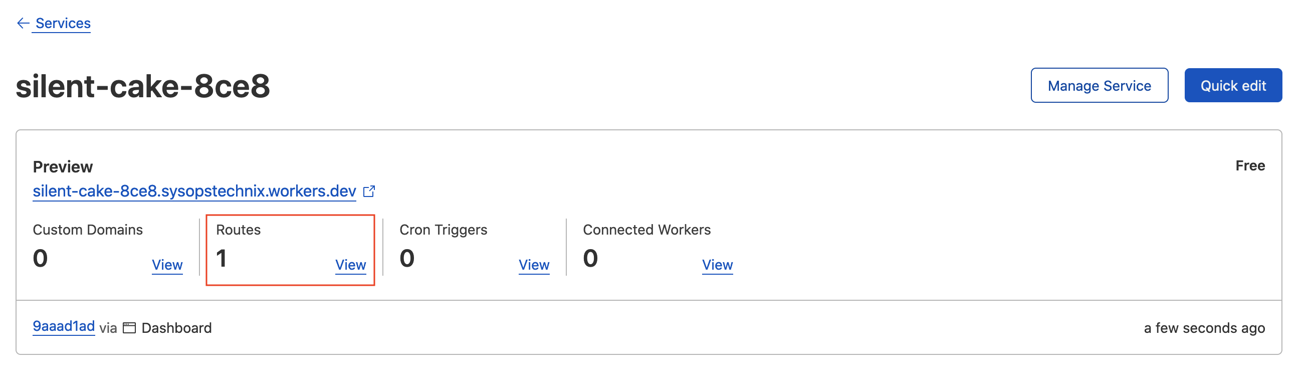 Worker Service View