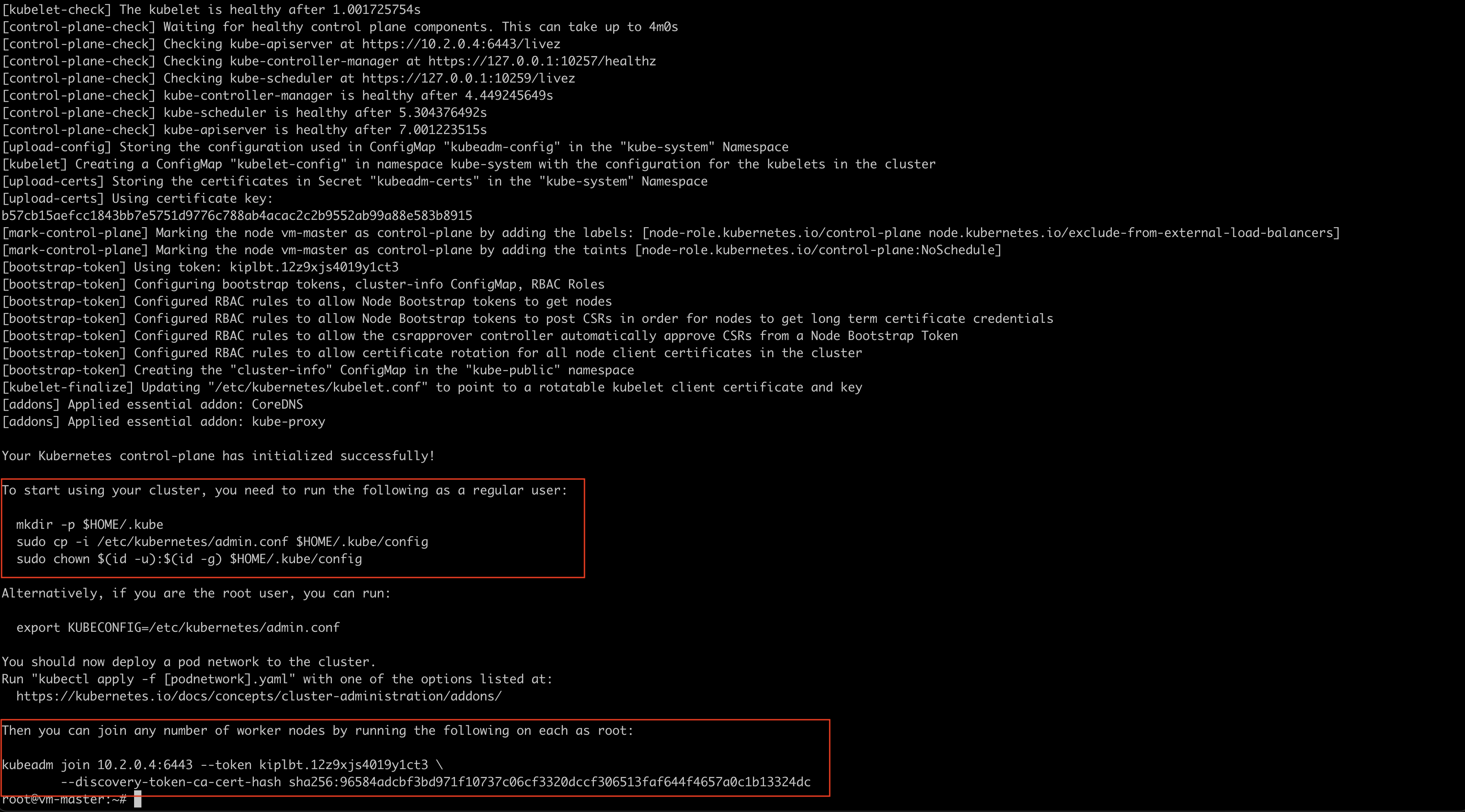 Kubernetes Control Plane Initializing