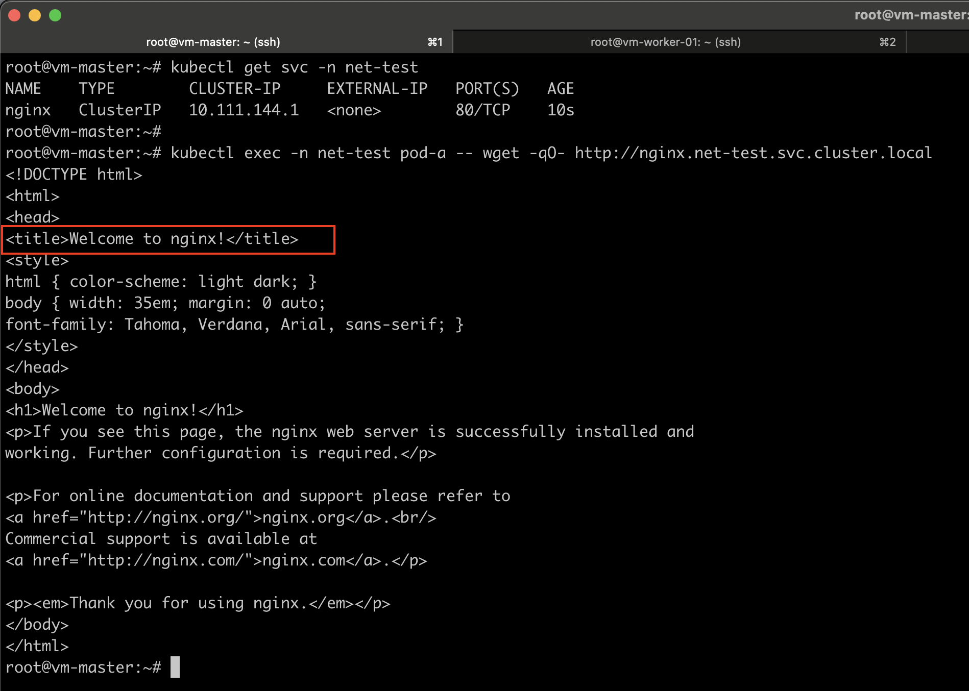 Verify Calico Networking