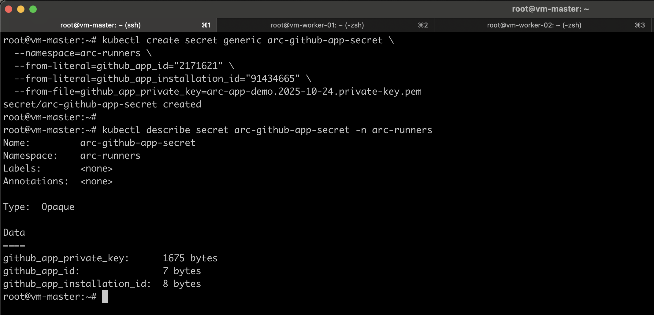 Create Kubernetes Secret For GitHub App