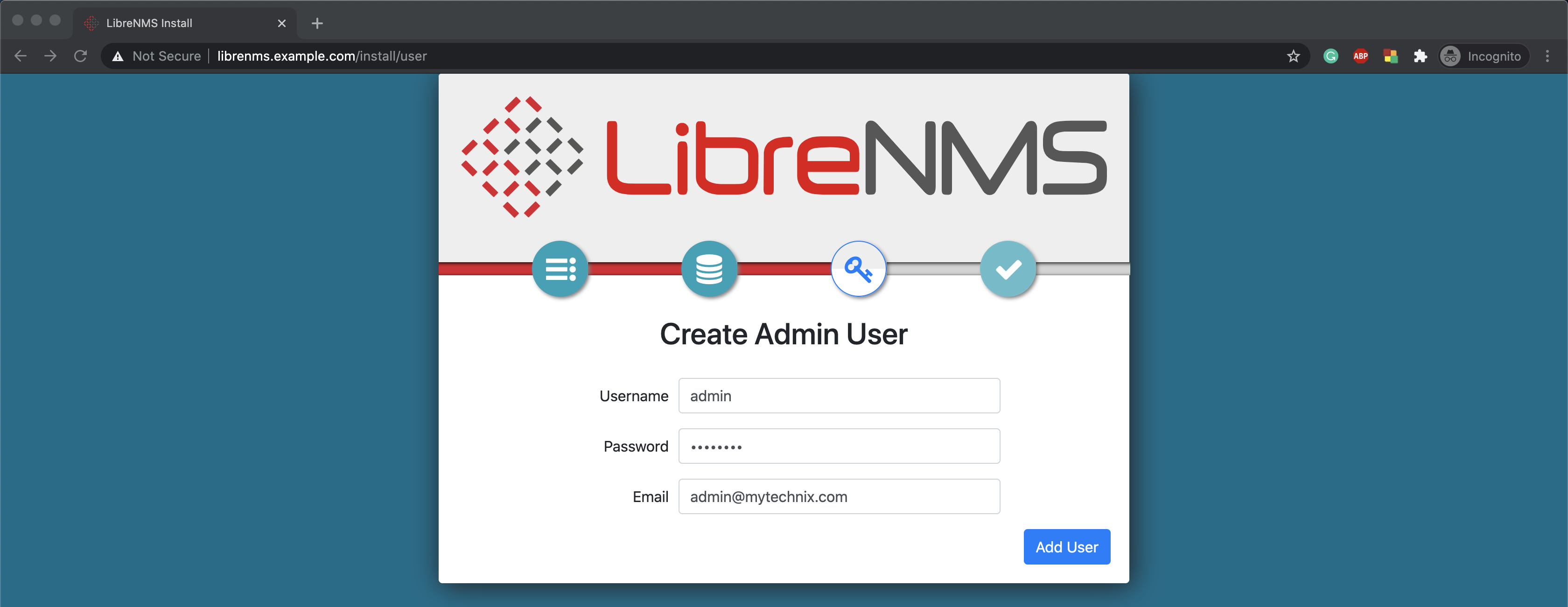 Create Admin Account