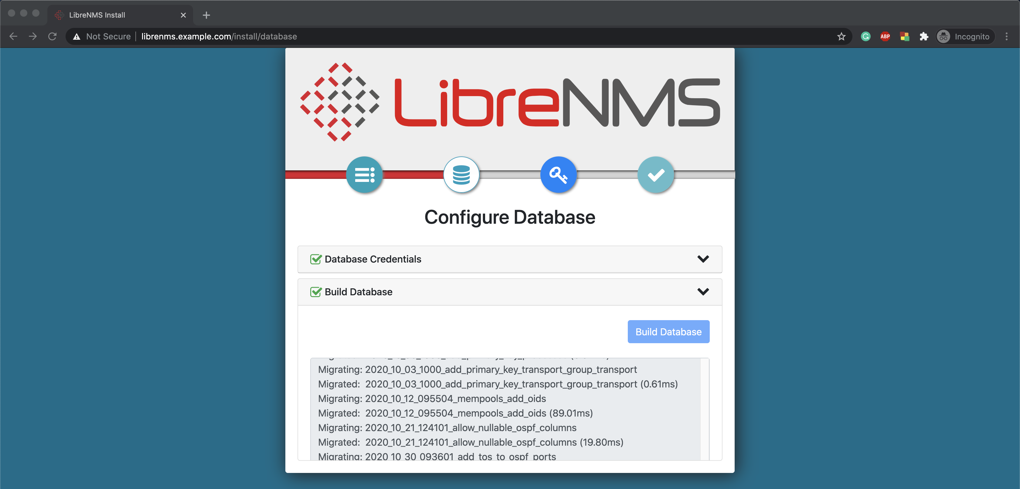 Start Build Database