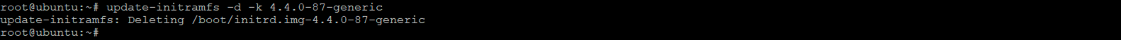 Remove an initrd.img file