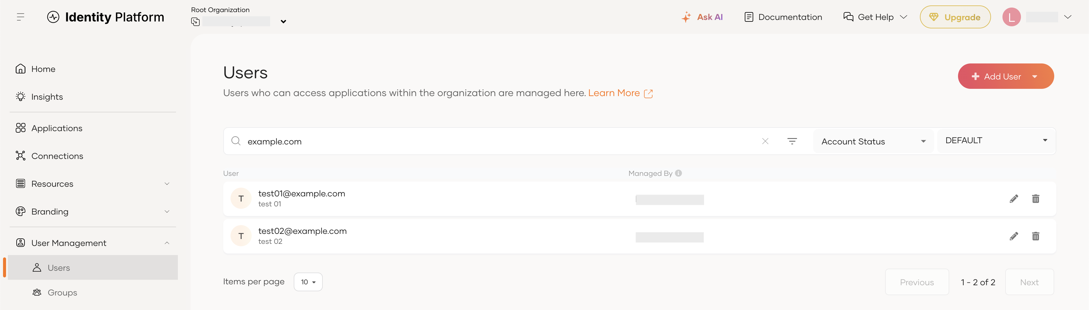 Create Asgardeo Users