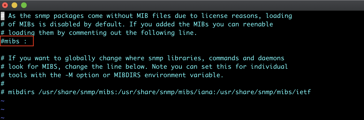 Enable SNMP MIB Loading